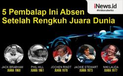 Infografis Daftar Pembalap F1 Absen usai Juara Dunia