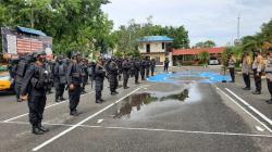 Satu Pleton Brimob Polda Sulsel Siap Amankan Pilkada Pangkep