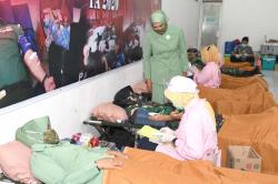 Hari Juang TNI AD, Kodam IV/Diponegoro Gelar Donor Darah dengan Prokes<
