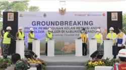Ridwan Kamil Groundbreaking Kolam Retensi Andir untuk Atasi Banjir Kabupaten Bandung