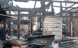 Kontrakan 2 Pintu di Palembang Terbakar, Seorang Perempuan Tewas Terpanggang