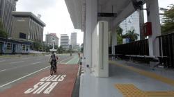 MRT Fase II Dibangun, Halte Sementara Transjakarta Bank Indonesia Siap Beroperasi<