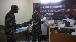    Peringati Hari Juang Kartika (HJK) TNI AD ke 75, Kodim 1710/Mimika Donor Darah