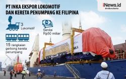 Infografis PT Inka Ekspor Lokomotif ke Filipina