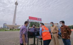 Komunitas Mobil Honda Sumbang Westafel Unik Berbentuk Dasbor di Monas