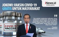 Infografis Jokowi Pastikan Vaksin Covid-19 Gratis untuk Masyarakat