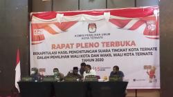 KPU Tetapkan Paslon Peraih Suara Terbanyak di Ternate, Halsel dan Tidore