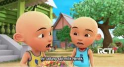 Ketika Upin & Ipin Memainkan Tudung Saji Milik Opah