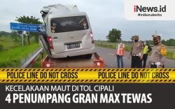 Infografis Kecelakaan di Tol Cipali Tewaskan 4 Orang<