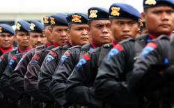 Ribuan Pasukan Brimob Nusantara Amankan Ibu Kota dan Istana