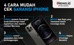 Infografis 4 Cara Cek Garansi iPhone