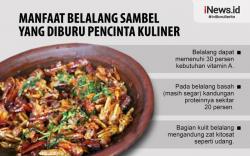 Infografis Kuliner Belalang Sambel Khas Mojokerto