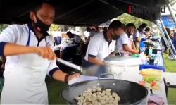Video Prajurit TNI AL Tanjung Balai Asahan Peringati Hari Ibu dengan Lomba Masak Kerang