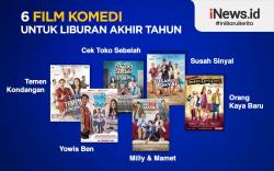 Infografis Deretan Film Komedi Cocok Ditonton saat Libur Akhir Tahun