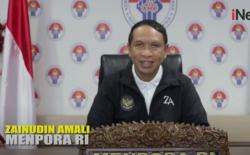 Video Menpora Zainudin Amali Ucapkan Selamat Natal dan Tahun Baru 2021