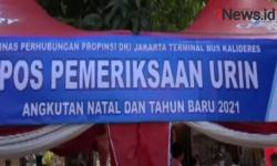 Video 3 Tenda Disiapkan di Terminal Bus Kalideres Jakbar untuk Tes Urine dan Rapid Test Antigen