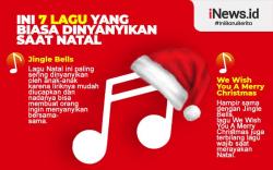 Infografis Tujuh Lagu Perayaan Natal 