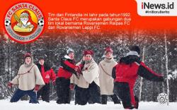 Infografis Tim Sepak Bola Unik Santa Claus FC