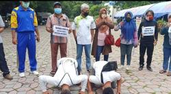 Sembuh Covid-19, Alumni Technopark Sragen Pulang Jalan Kaki Penuhi Nazar 