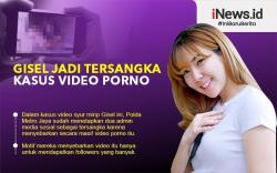 Infografis Gisel Jadi Tersangka Kasus Video Porno