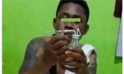 Postingan Pemuda Isap Sabu dan Tantang Polisi: Datang Tangkap Saya Kalau Kalian Berani