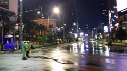 Pemandangan Tidak Biasa, Bundaran HI Sepi saat Malam Tahun Baru