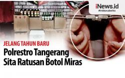 Infografis Jelang Tahun Baru Polrestro Tangerang Sita Ratusan Botol Miras