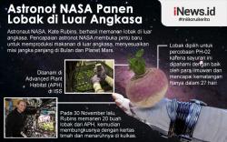Infografis Astronaut Panen Lobak di Antariksa