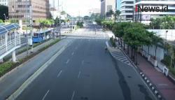 Video Pamandangan Super Langka, Jakarta Lengang di Awal 2021