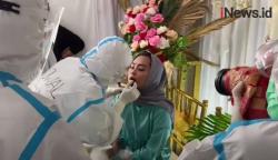 Video Pernikahan Virtual Pasien RS Wisma Atlet, Mempelai Perempuan Dirias dan Duduk di Pelaminan
