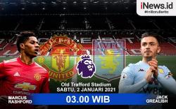 Infografis Prediksi Manchester United Vs Aston Villa