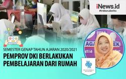 Infografis Pemprov DKI Jakarta Berlakukan Pembelajaran dari Rumah