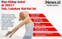 Infografis 5 Cara agar Tubuh Sehat dan Bugar