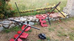 Papan Nama Bukit Menumbing Bangka Barat Rusak, Diduga Dilakukan Oknum Tak Bertanggung Jawab