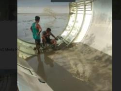 Geger Benda Besar Mirip Bangkai Pesawat AirAsia Terdampar di Teluk Ranggau Kobar