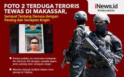 Infografis 2 Terduga Teroris Tewas di Makassar, Sempat Tantang Densus dengan Parang dan Senapan