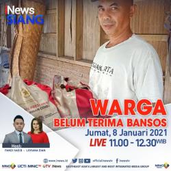 iNews Siang Live di iNews dan RCTI+ Jumat Pukul 11.00: Tak Merata, Warga Miskin Belum Terima Bansos
