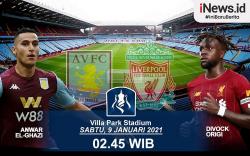 Infografis Prediksi Aston Villa Vs Liverpool di Piala FA