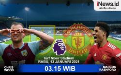 Infografis Prediksi Burnley Vs Manchester United