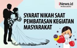 Infografis Syarat Nikah saat Pembatasan Kegiatan Masyarakat di Gunungkidul
