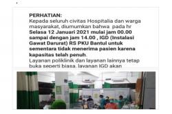 Covid-19 Melonjak, RS PKU Muhammadiyah Bantul Tutup IGD 