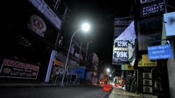 Suasana Sepi Kawasan Wisata Kuta Bali saat Penerapan PPKM