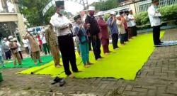Ratusan Santri Madrasah di Tegal Doakan Seluruh Penumpang Sriwijaya Jatuh Cepat Ditemukan<