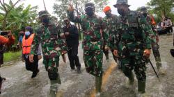 Panglima TNI Blusukan ke Kawasan Banjir Kalsel, Salurkan Bantuan Presiden Jokowi