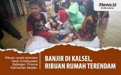 Infografis Banjir Rendam Ribuan Rumah di Kalsel