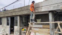 Pembangunan Posko Tiga Pilar di Petamburan Hampir Selesai