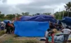 Video Tenda Pengungsi Gempa di Majene Porak-poranda Diterjang Angin Kencang