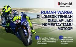 Infografis Rumah Warga di Lombok Tengah Disulap Jadi Homestay Tamu MotoGP