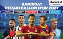 Infografis 5 Kandidat Peraih Ballon d'Or 2021