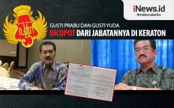 Infografis Gusti Prabu dan Gusti Yuda Dicopot dari Jabatannya di Keraton